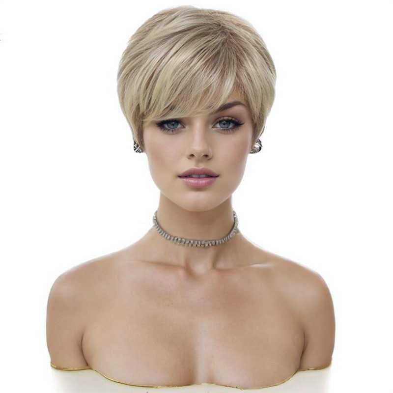 Women's Fashion Rose Net Synthetic Wigs Wig Short Straight Hair