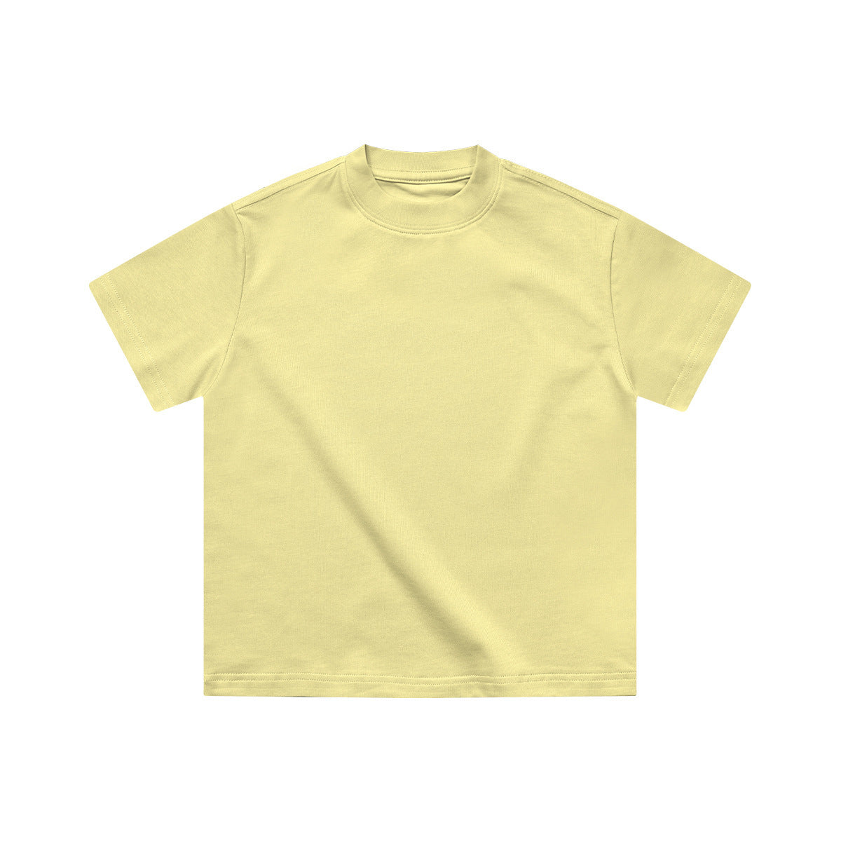 Children's Short-sleeved Summer Clothes Heavy Cotton Solid Children's T-shirt