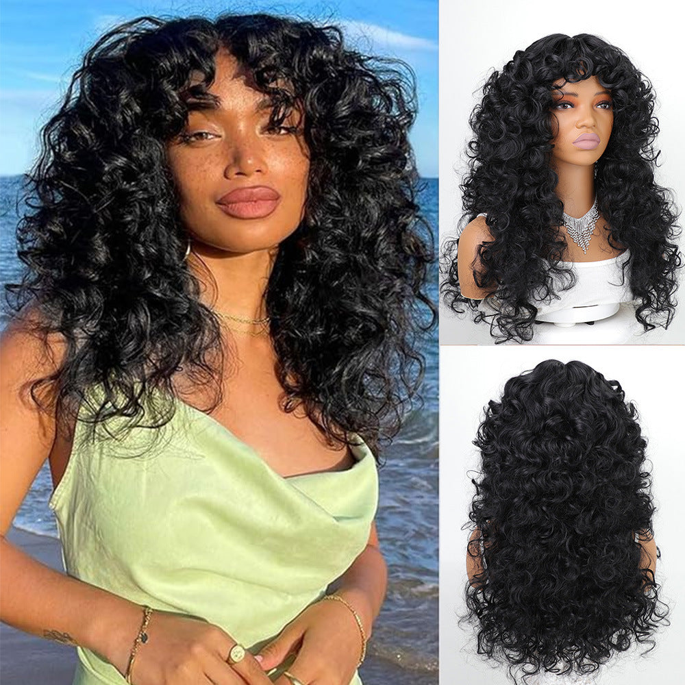 Curly Hair Fluffy Small Volume Chemical Wig Long Curls