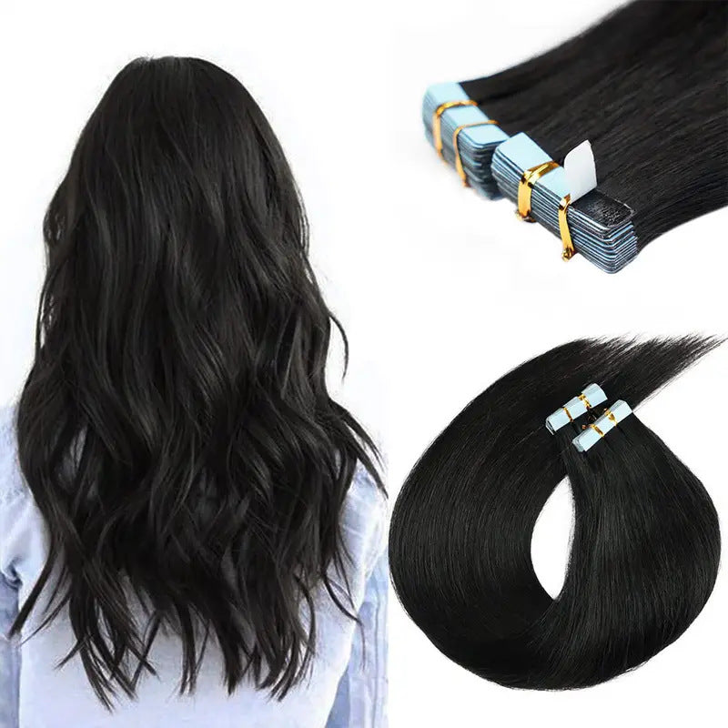 Pretty Real Hair Seamless Extension Film Wig