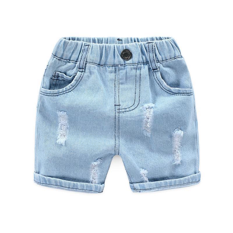 Ripped Jeans Shorts Summer Korean Style Children's Pants