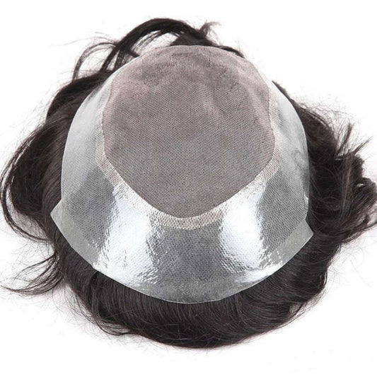Men's Supplementing Piece Forehead Hairline Hand Woven Men's Wig