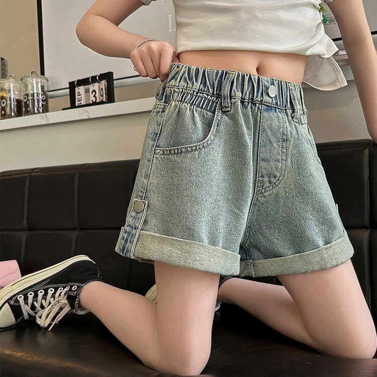 Children's Short-sleeved Summer Top Middle Big Half-sleeved Loose Children's T-shirt