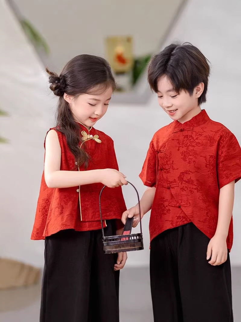 Children's Clothing Boys Chinese Style Han Costume Tang Kindergarten Performance Clothes Children's Suit