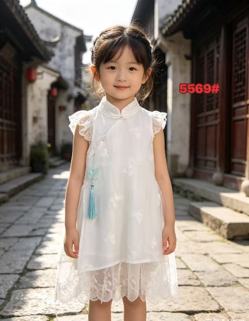 Yunnan White Body Summer Princess Clothing Children's Dress