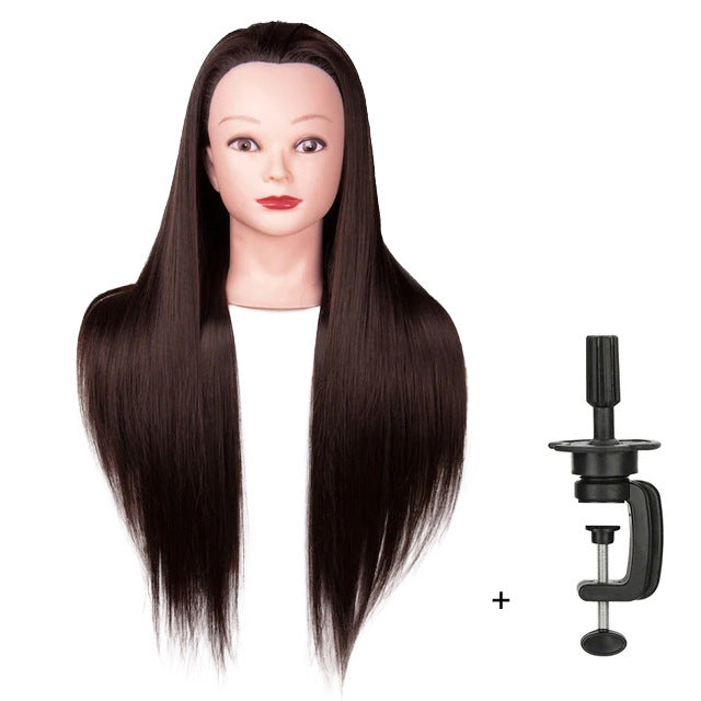 Artificial Hair Mannequin Head Hairdressing Practice Perm Braiding Updo Trimming Other Wig
