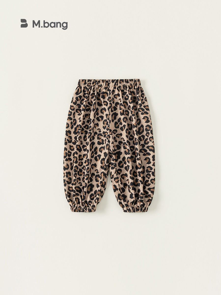 Children's Clothing Leopard Patterned Fashionable Full Printed Anti Children's Pants