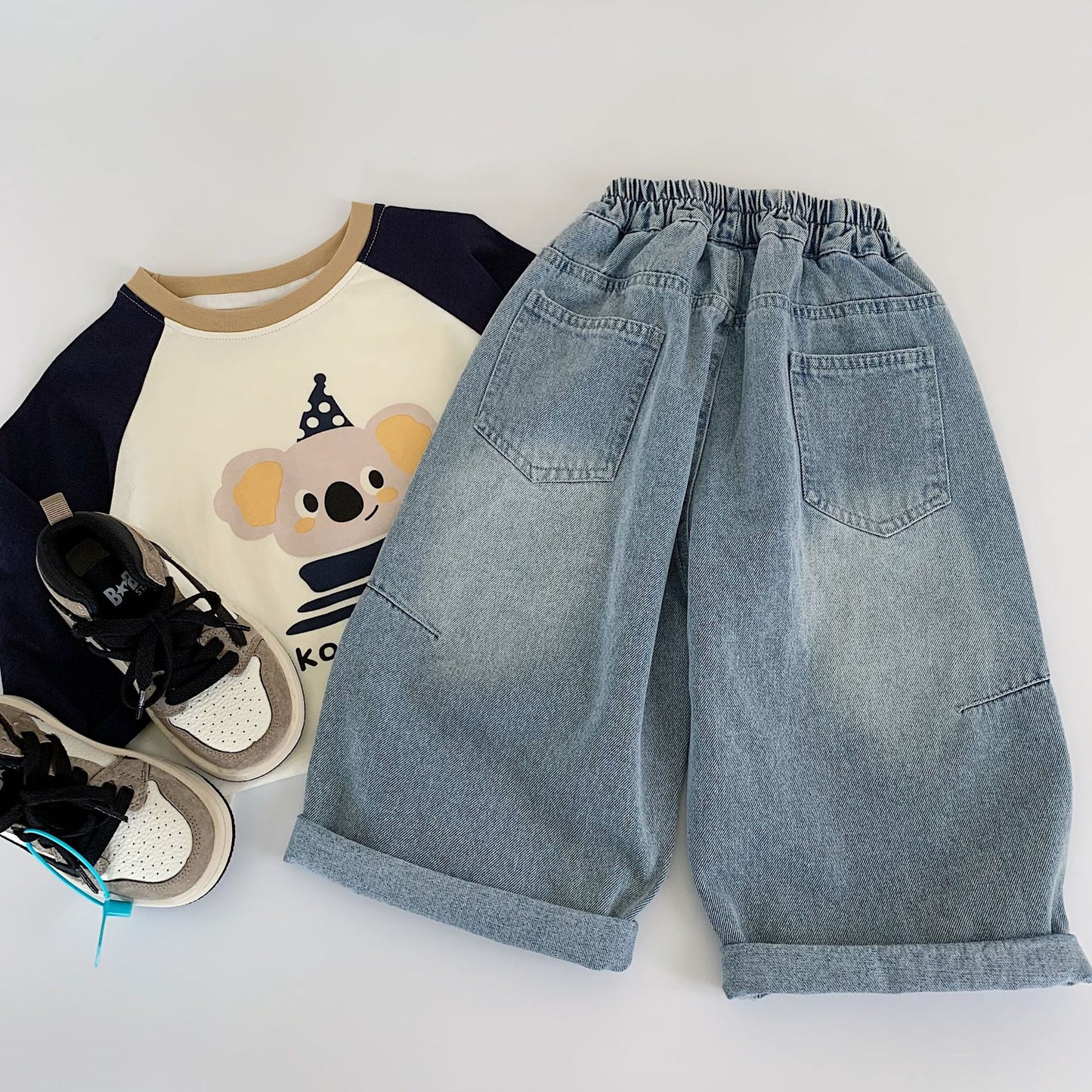 Children's Spring Korean Style Jeans Trousers Children's Pants