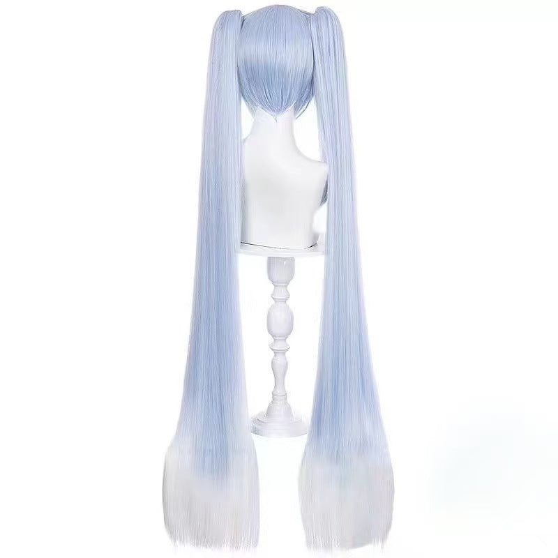 Future Style Water Blue Fiber Headgear Cos Wig