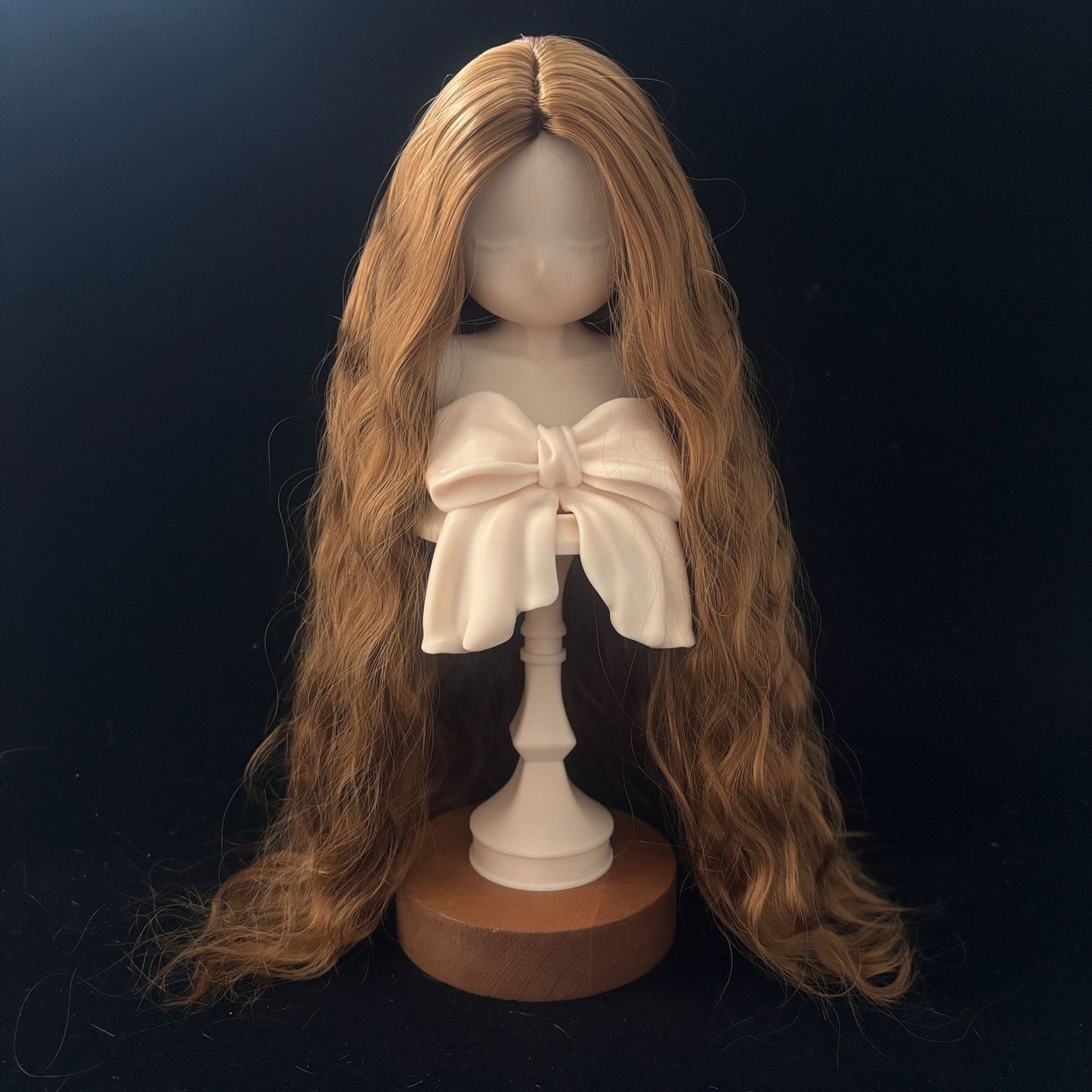 Split Hair Soft Silk Small Curls Water Ripple Cos Wig