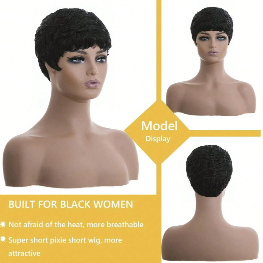 Creative Trendy Women's Fashion Synthetic Wigs Wig Short Straight Hair