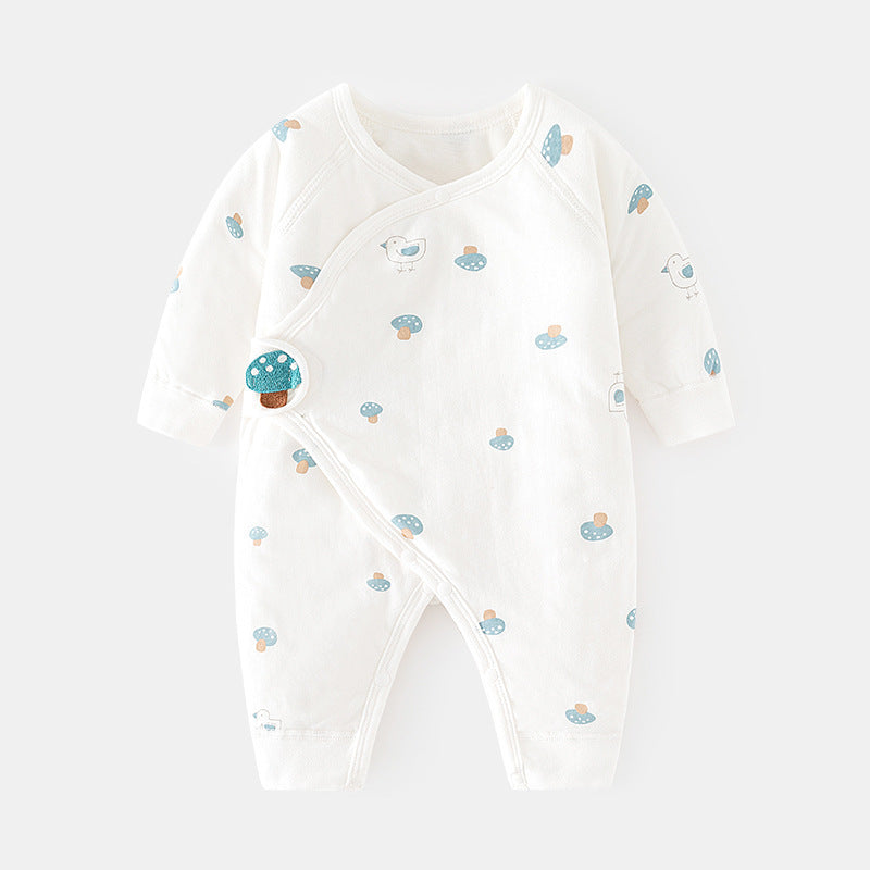 Born Quilted Jumpsuit Thin Cotton Boneless Romper Gown Jumpsuit, Climbing Suit