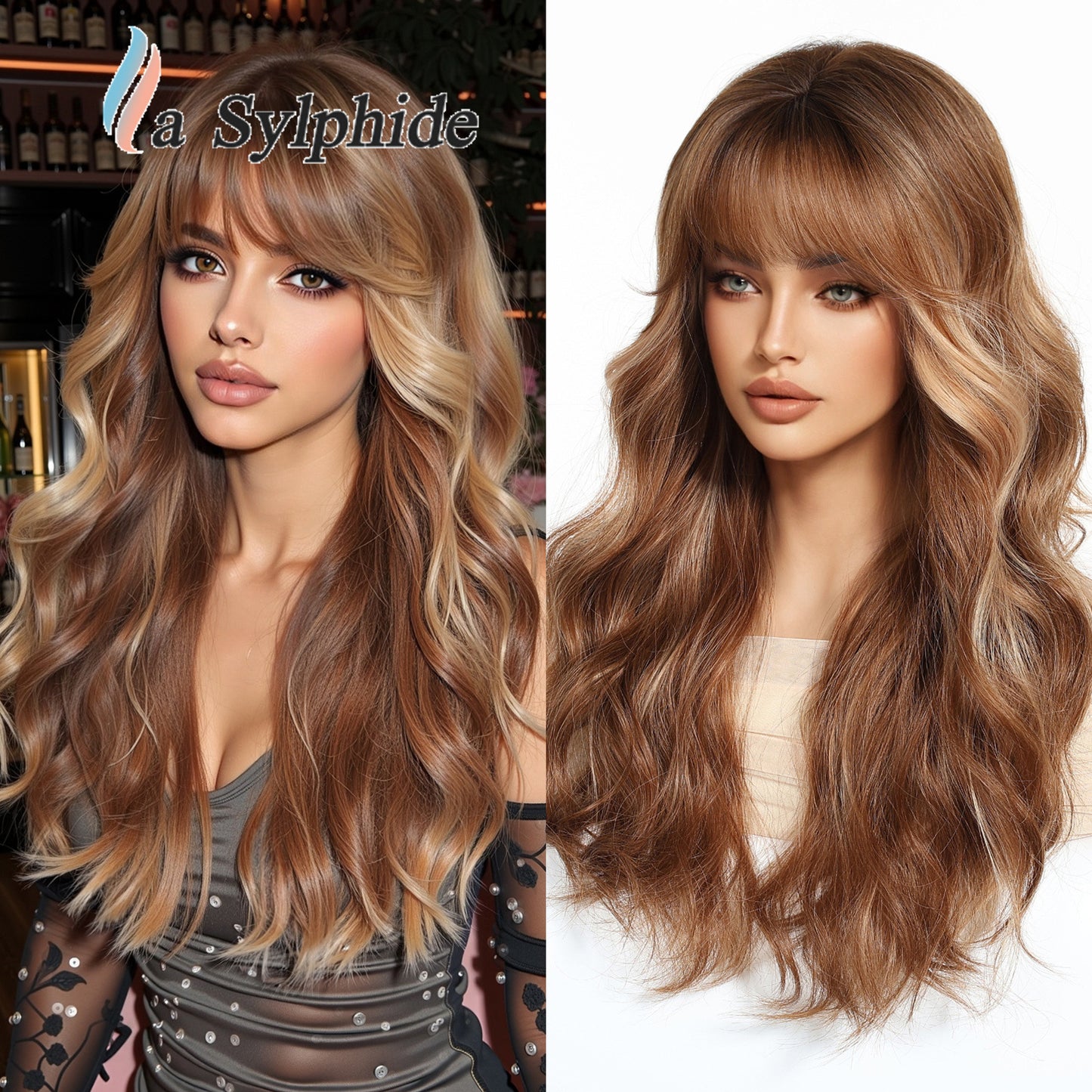 Female Mesh Beauty Curly Hair Natural Wig Long Curls