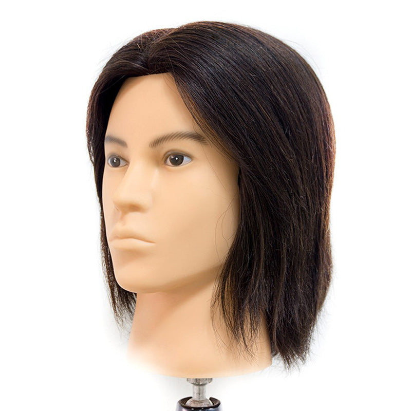 Men's Head Model Hot Dyeing All Real Hair Barber Other Wig