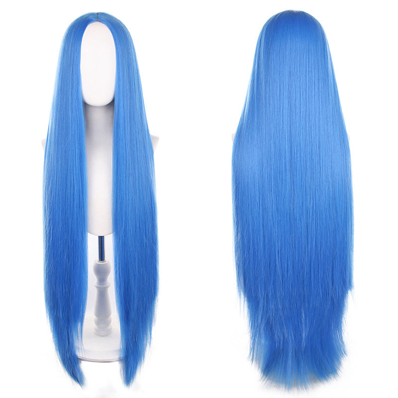 Mid-length Universal Long Straight Scalp Style Cos Wig