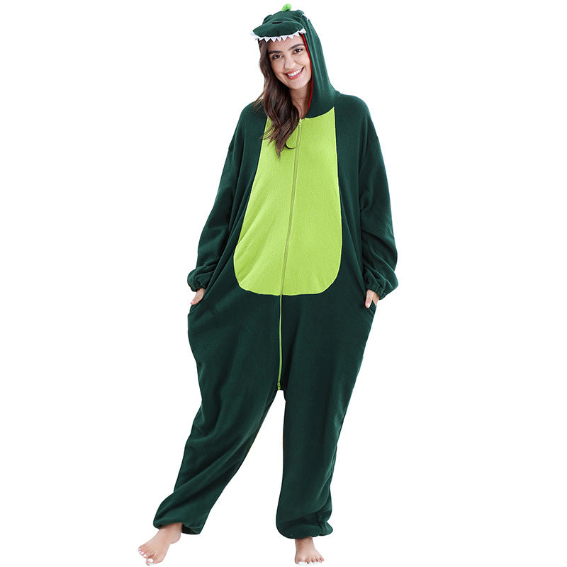 Polar Fleece Animal Modeling Jumpsuit Adult Middle Big Outfit Jumpsuit, Climbing Suit