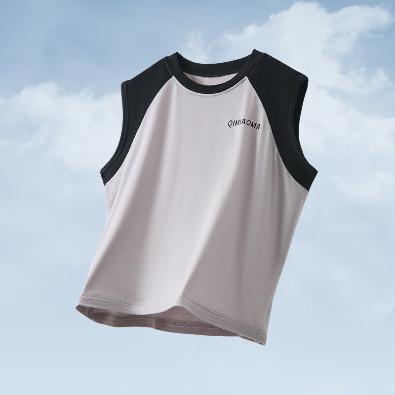 Men's & Children's Summer Thin Modal Sports Short-sleeved Shorts Children's Suit