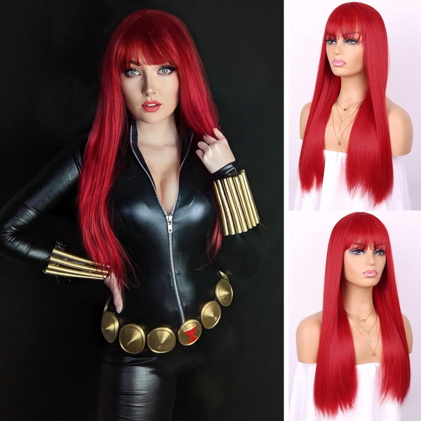 Women's Korean Style Fashion Hair Daily Simulation Long Straight Wig