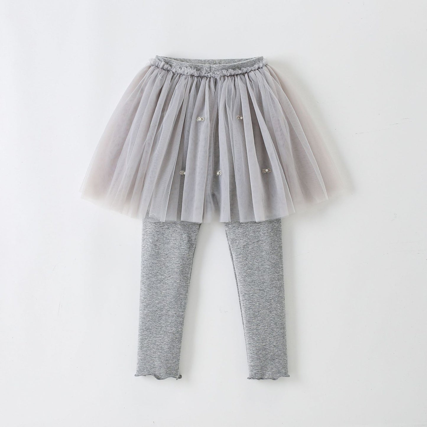Children's Selected Fake Two-piece Leggings Culottes Outer Wear Gauze Children's Pants