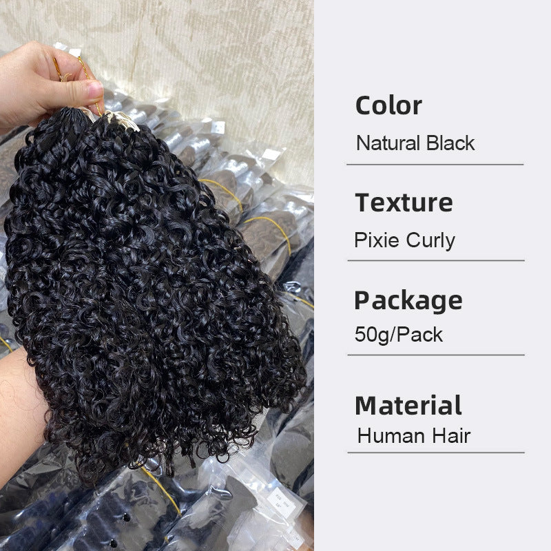 Stylish Fashion Beautiful Classy Crochet Human Real Hair Wig