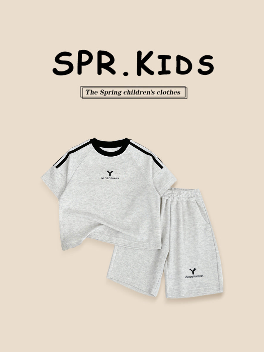 Summer Boys Clothes T-shirt Sports Casual Children's Suit