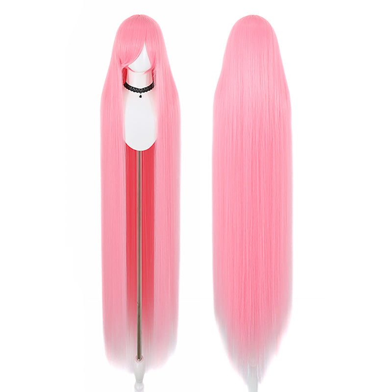 Five Corn Stigma Universal Curly Hair Bangs Optional Colorful Long Straight Wig