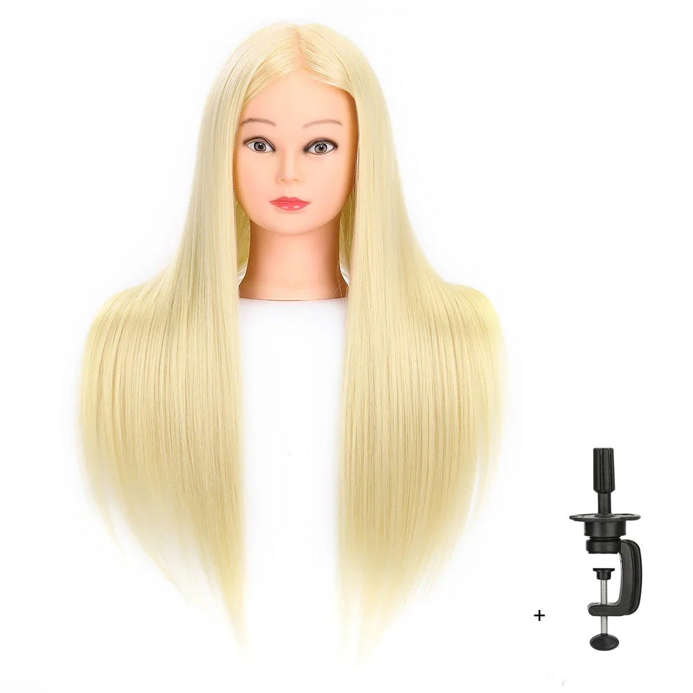 Artificial Hair Mannequin Head Hairdressing Practice Perm Braiding Updo Trimming Other Wig