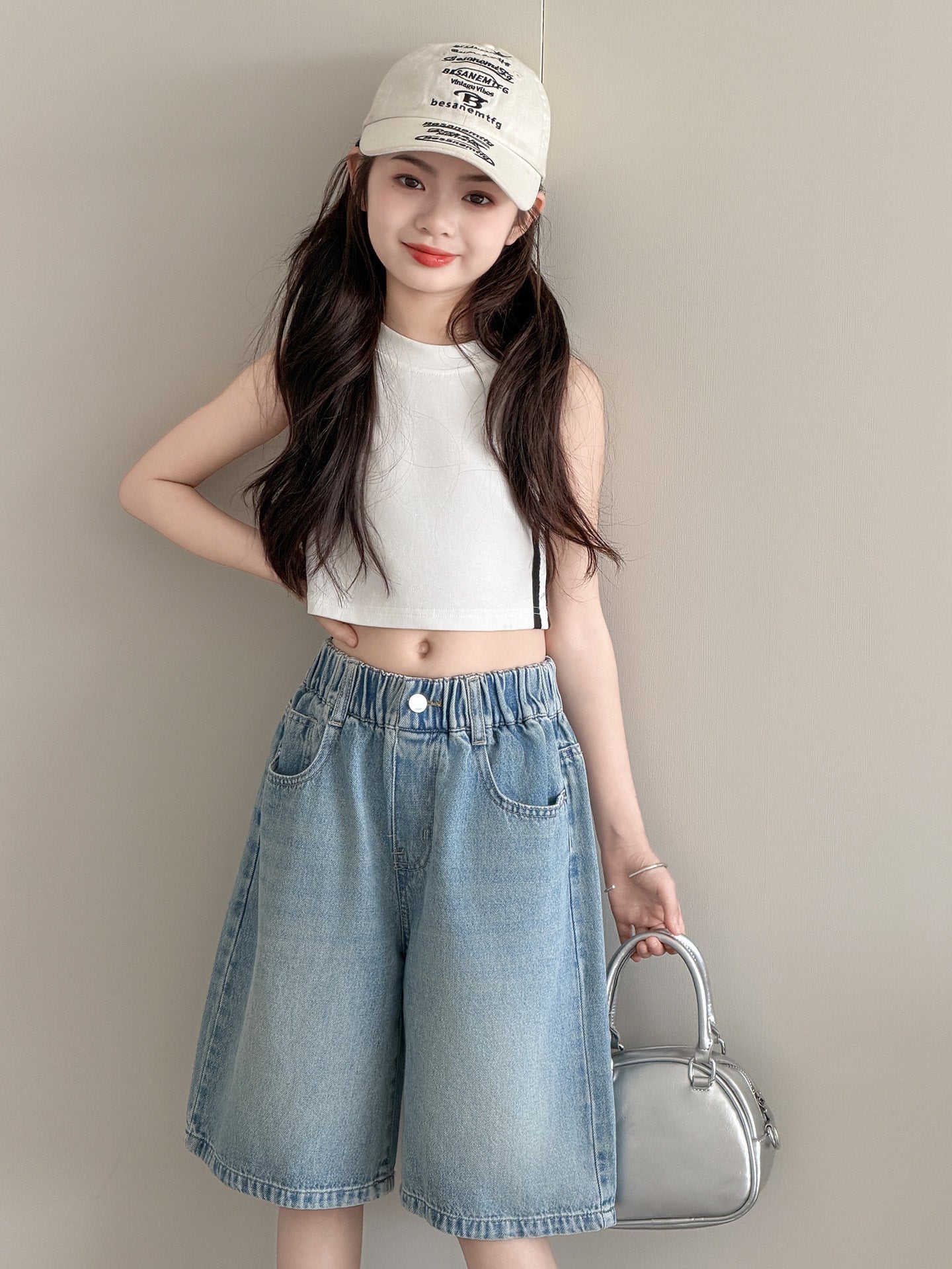 Children's Capri Jeans For Summer Wear Fashion Shorts Children's Pants