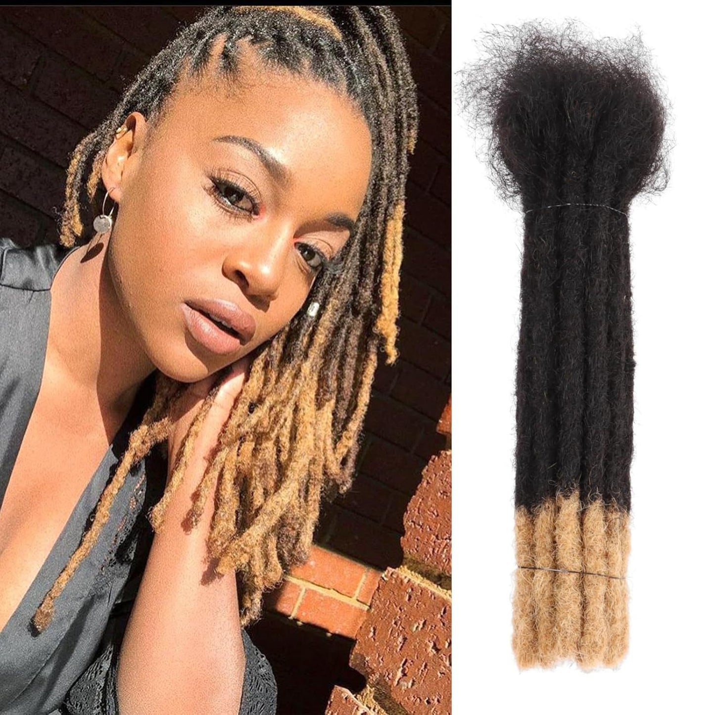 Human Dreadlocks Hand Rub African Head Real Hair Wig