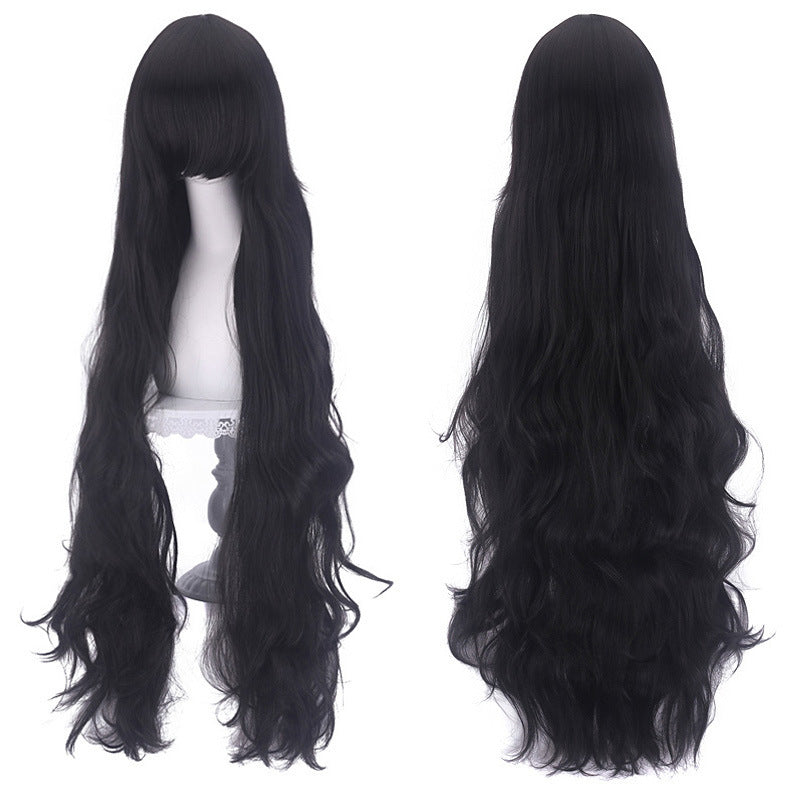 Anime Female Curly Hair Medium Fluffy Wig Long Curls