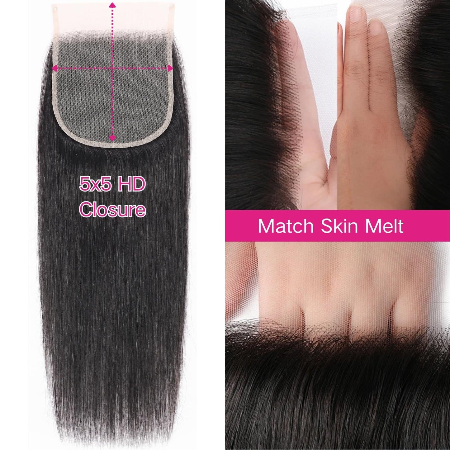 Natural Color Transparent Lace Human Piece Real Hair Wig