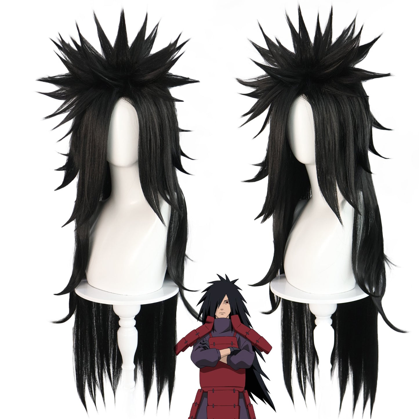 Fashion Layers Long Black Straight Hair Cos Wig