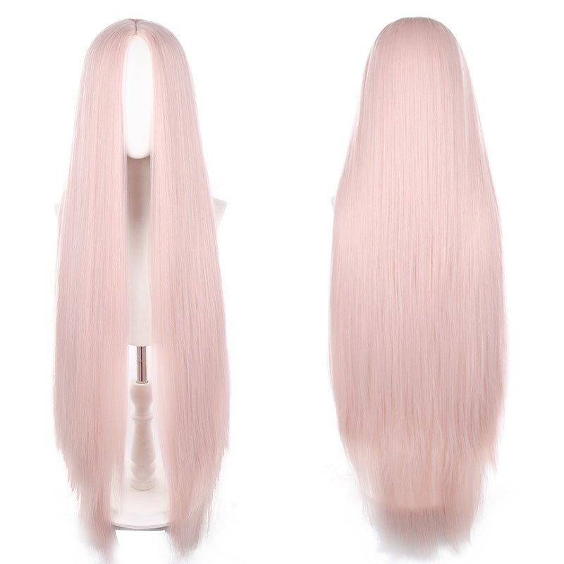 Mid-length Universal Long Straight Scalp Style Cos Wig