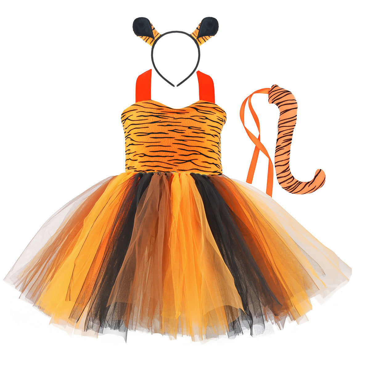 Forest Tiger Elk Leopard Cow Performance Costumes Animal Party Children's Dress