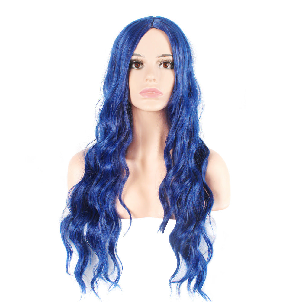 Women's Dyed Curly Hair Synthetic Wigs Corn Wig Long Curls