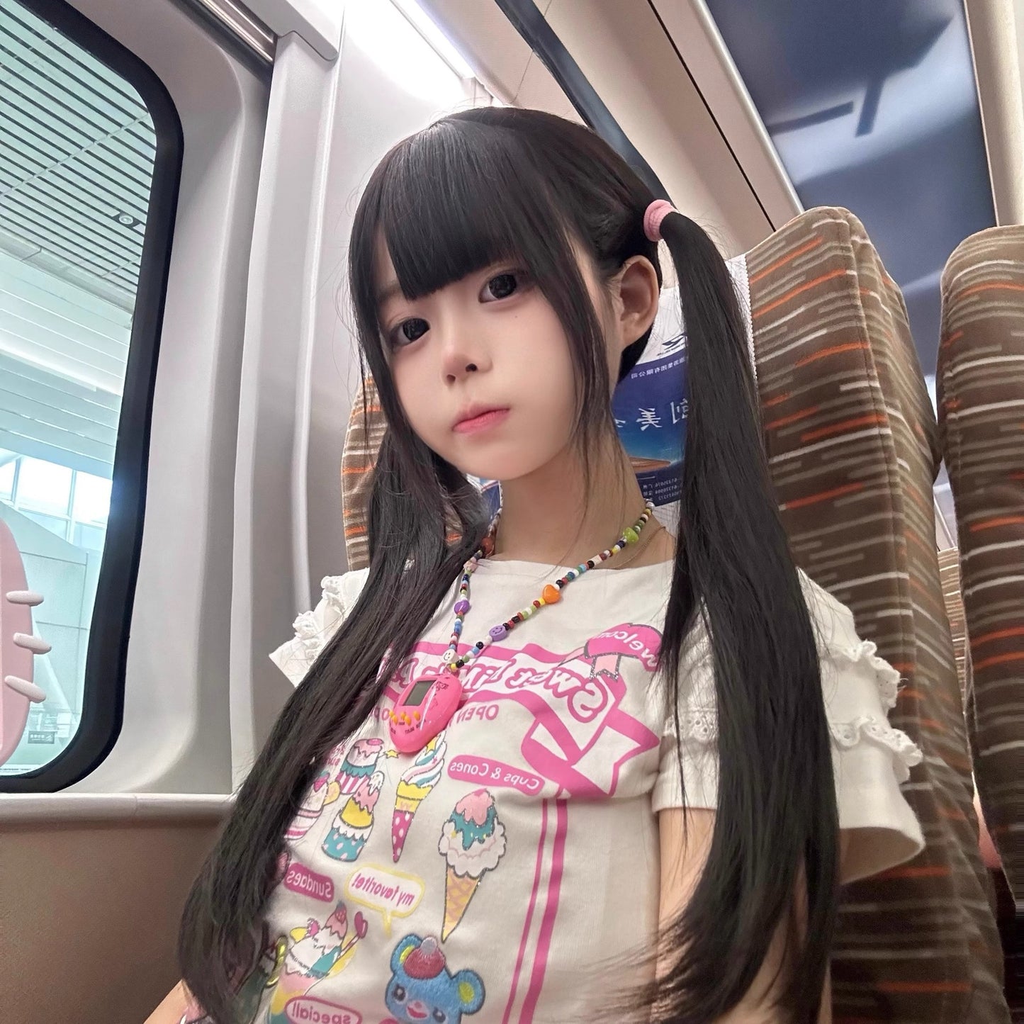Female Full Head Hair Daily Natural Bangs Long Straight Wig
