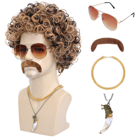Vintage Party Generation African Fluffy Small Cos Wig