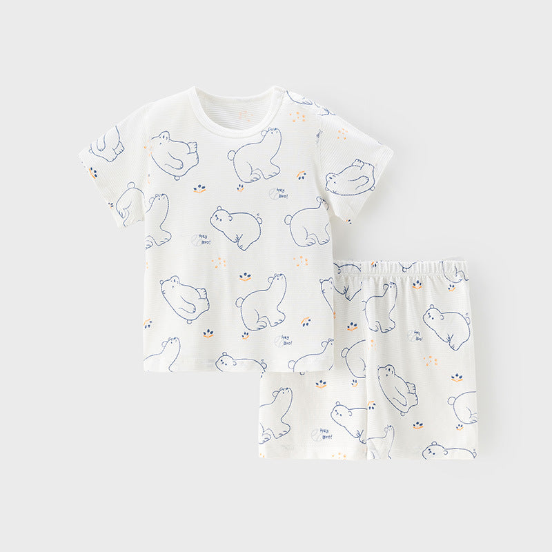 Pieces Summer Clothes For Babies Short Sleeve Shorts Two-piece Set Children's Suit