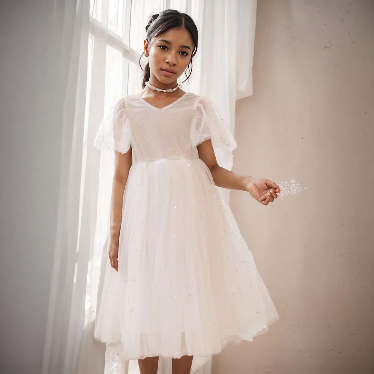Children's Summer Princess Tulle Skirt Clothing Mesh Children's Dress