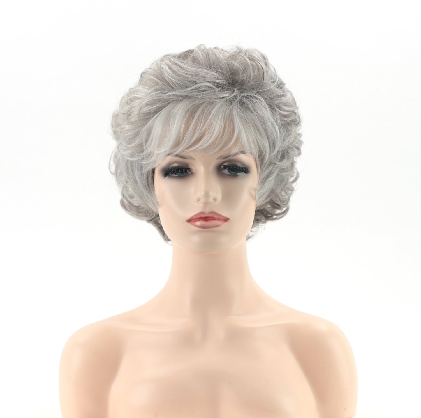 Women's Chemical Fiber High Temperature Head Cover Wig Short Curly Hair