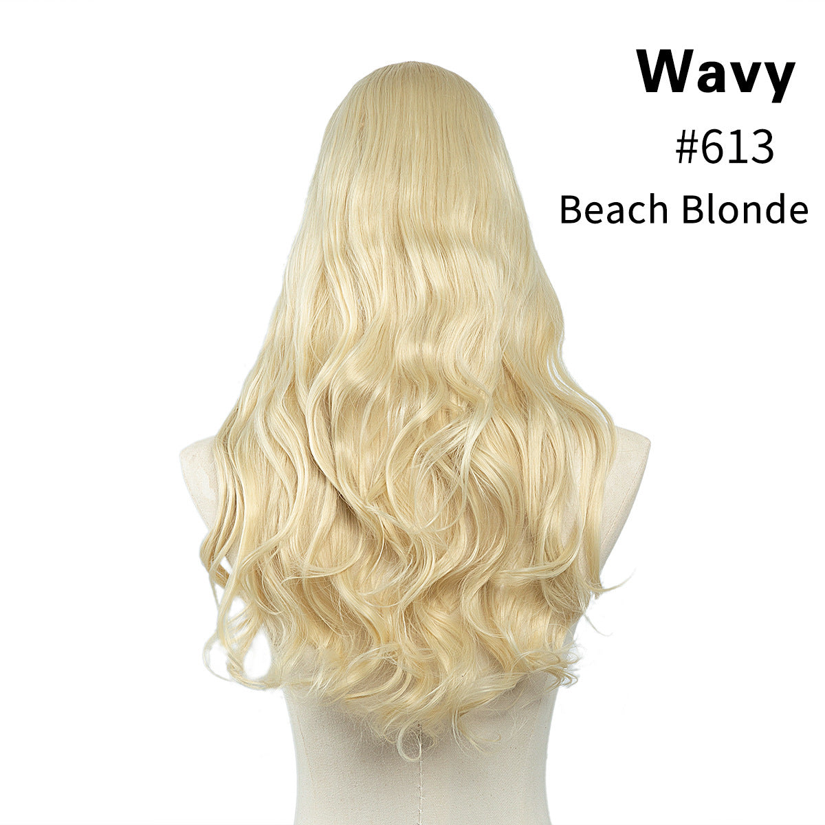 Female Long Curly Hair Big Wave Fluffy Natural U-shaped Wig