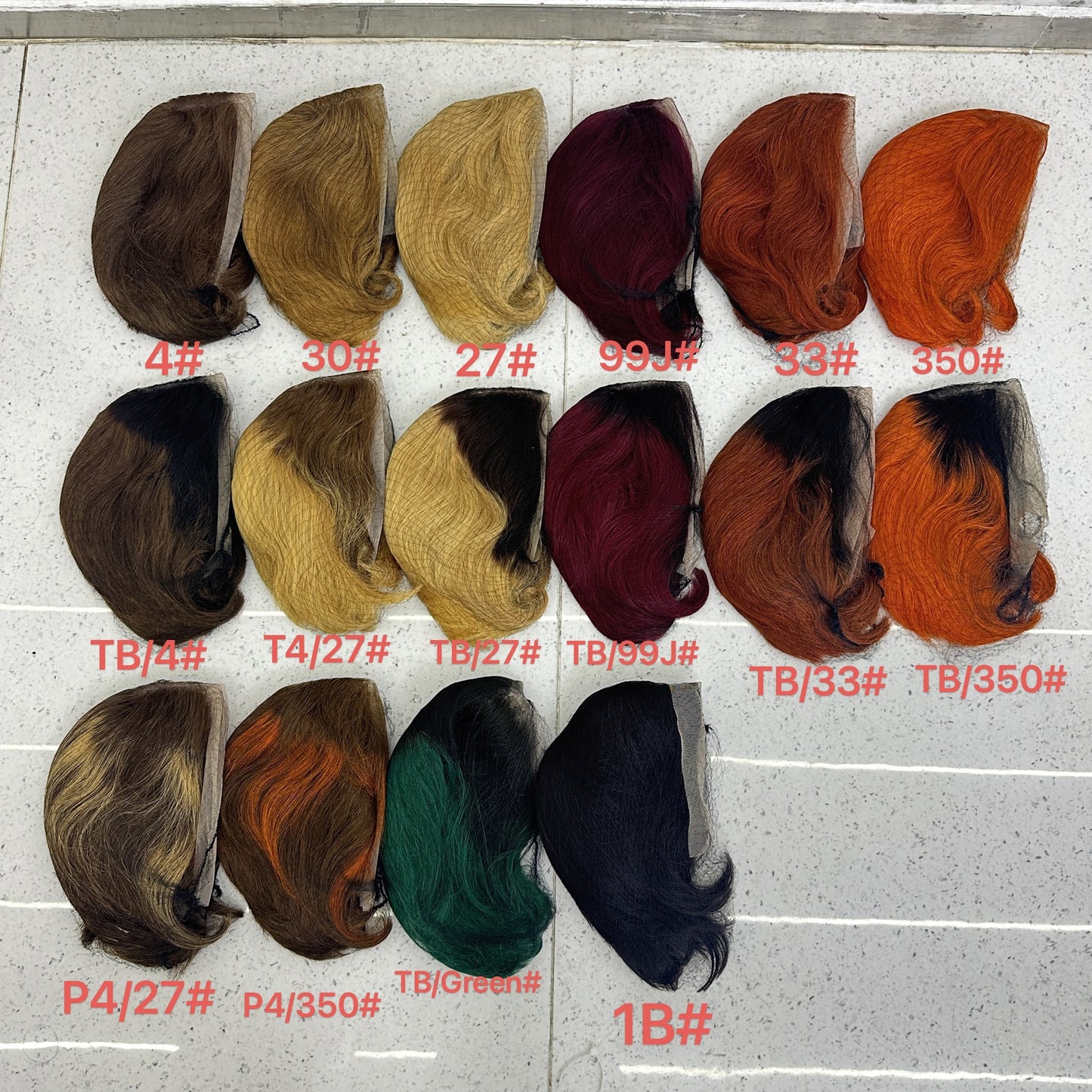 Human Can Be Permed Dyed Head Wig Short Curly Hair