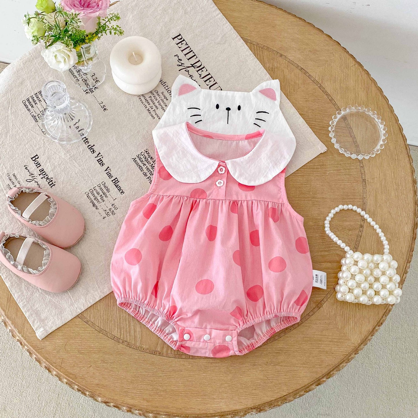 Babies Korean Style Summer Born Jumpsuit Princess First Jumpsuit, Climbing Suit