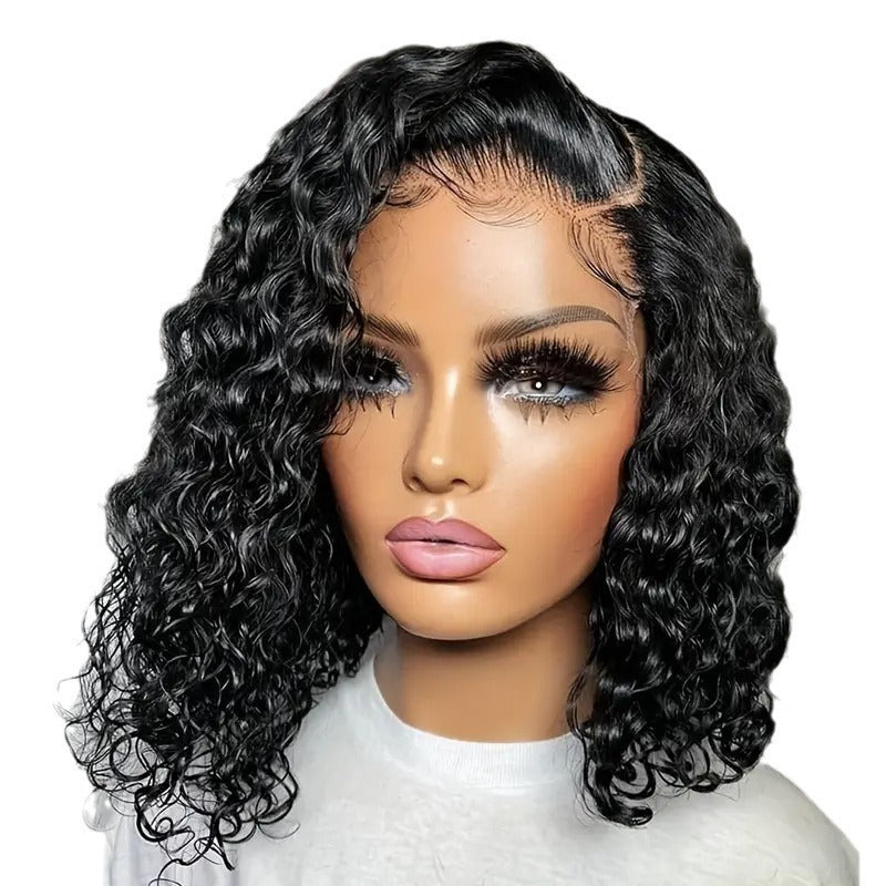 Fashion Front Lace Small Coil Steel Roll Wig Short Curly Hair