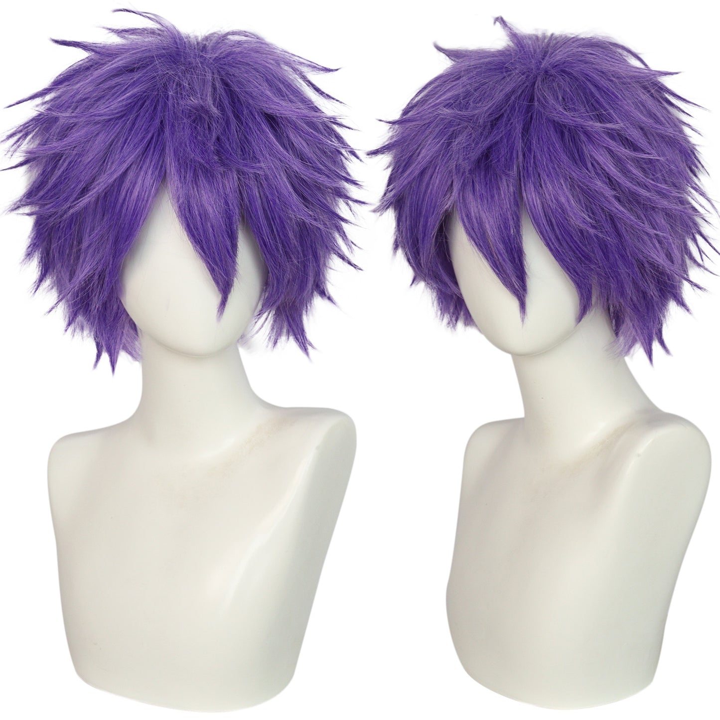 Attractive Anime Universal Purple Short Hair Cos Wig