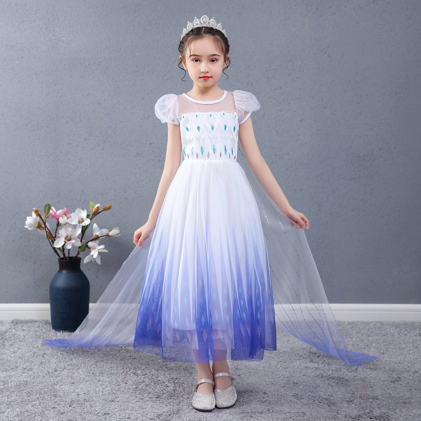 Women's Elsa Frozen 2 Aisha Summer Skirt Clothes Children's Dress