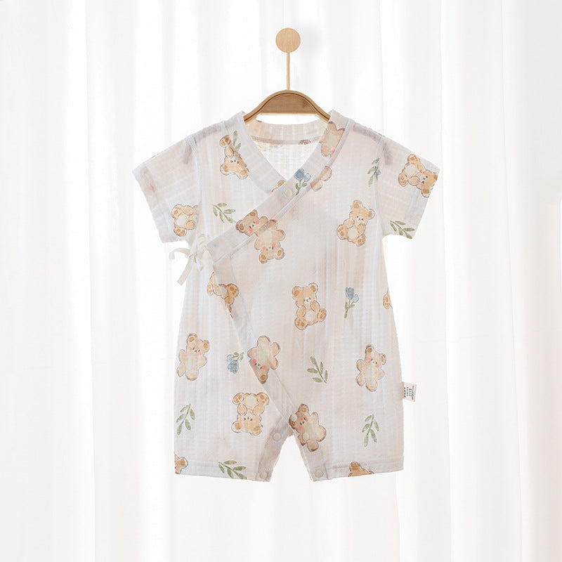 Summer Wear Jumpsuits Half Sleeve Born Clothes Gown Jumpsuit, Climbing Suit