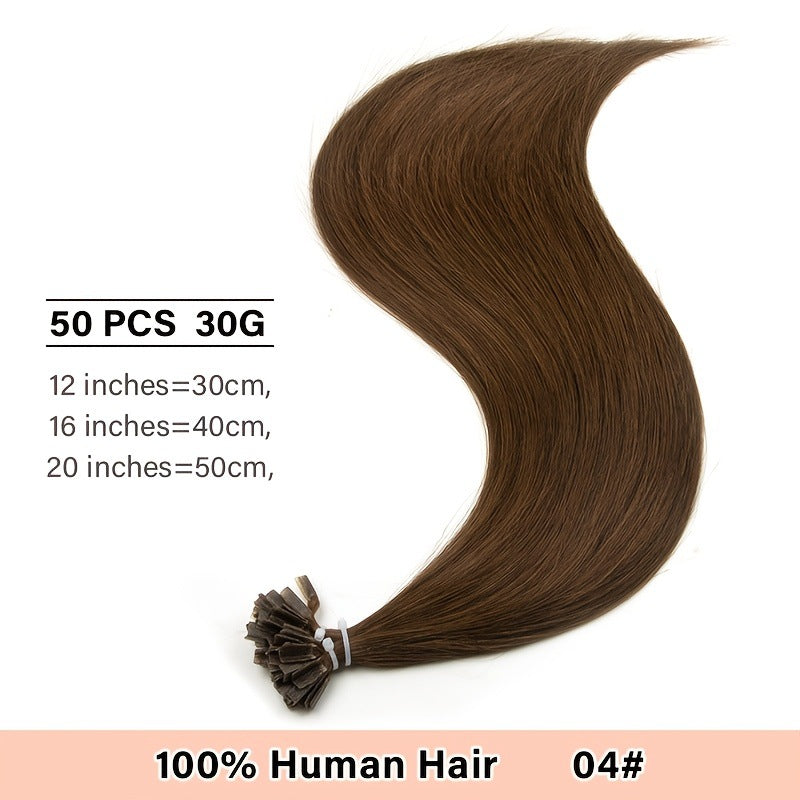Human Extensions Wigs Pieces Extension Nail Real Hair Wig