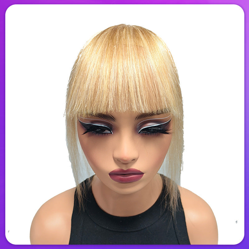 Beautiful Cool Human Head Supplementing Piece Real Hair Wig