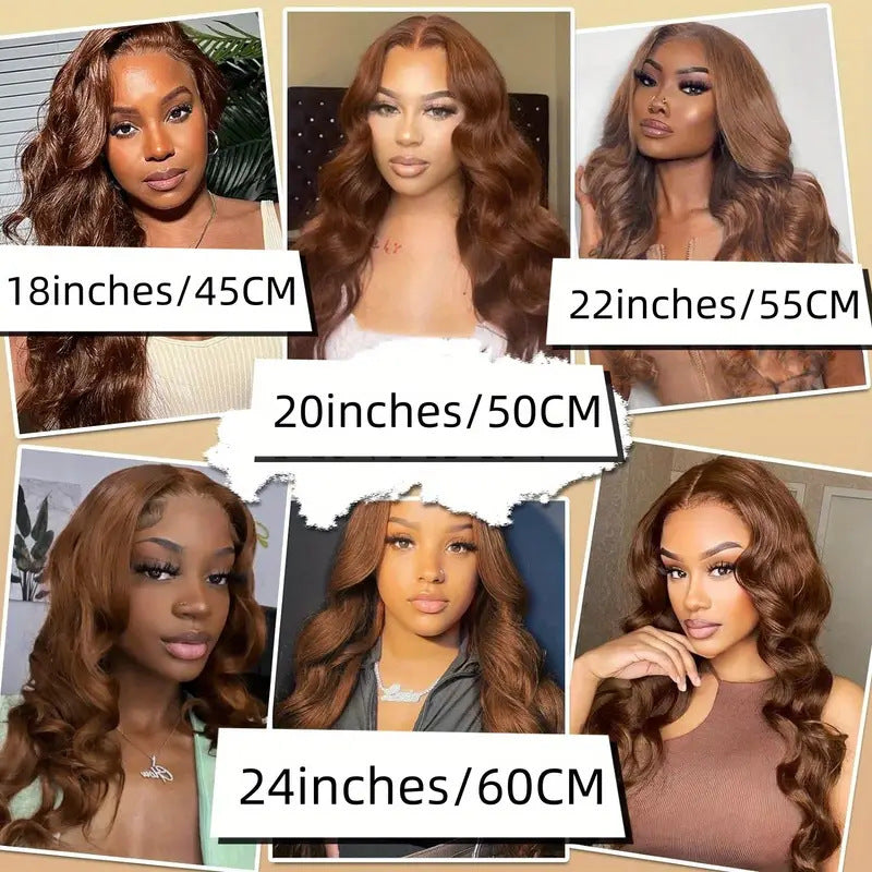 Front Lace Female Brown Curly Hair Big Wave Wig Long Curls